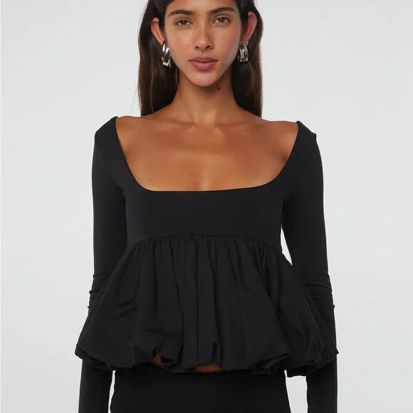 The Line by K uwe bubble top black - Picture 1 of 4